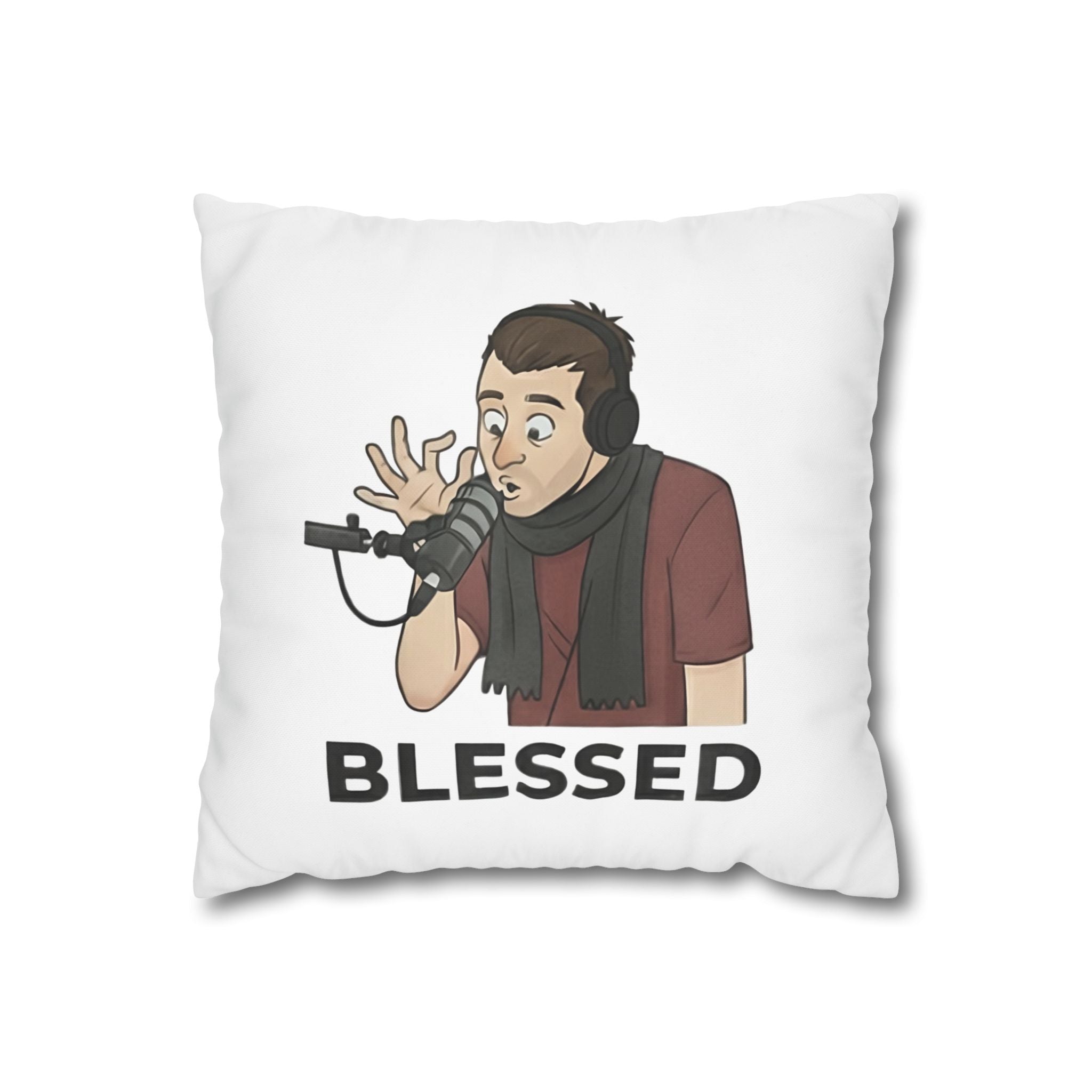 Blessed Square Poly Canvas Pillowcase
