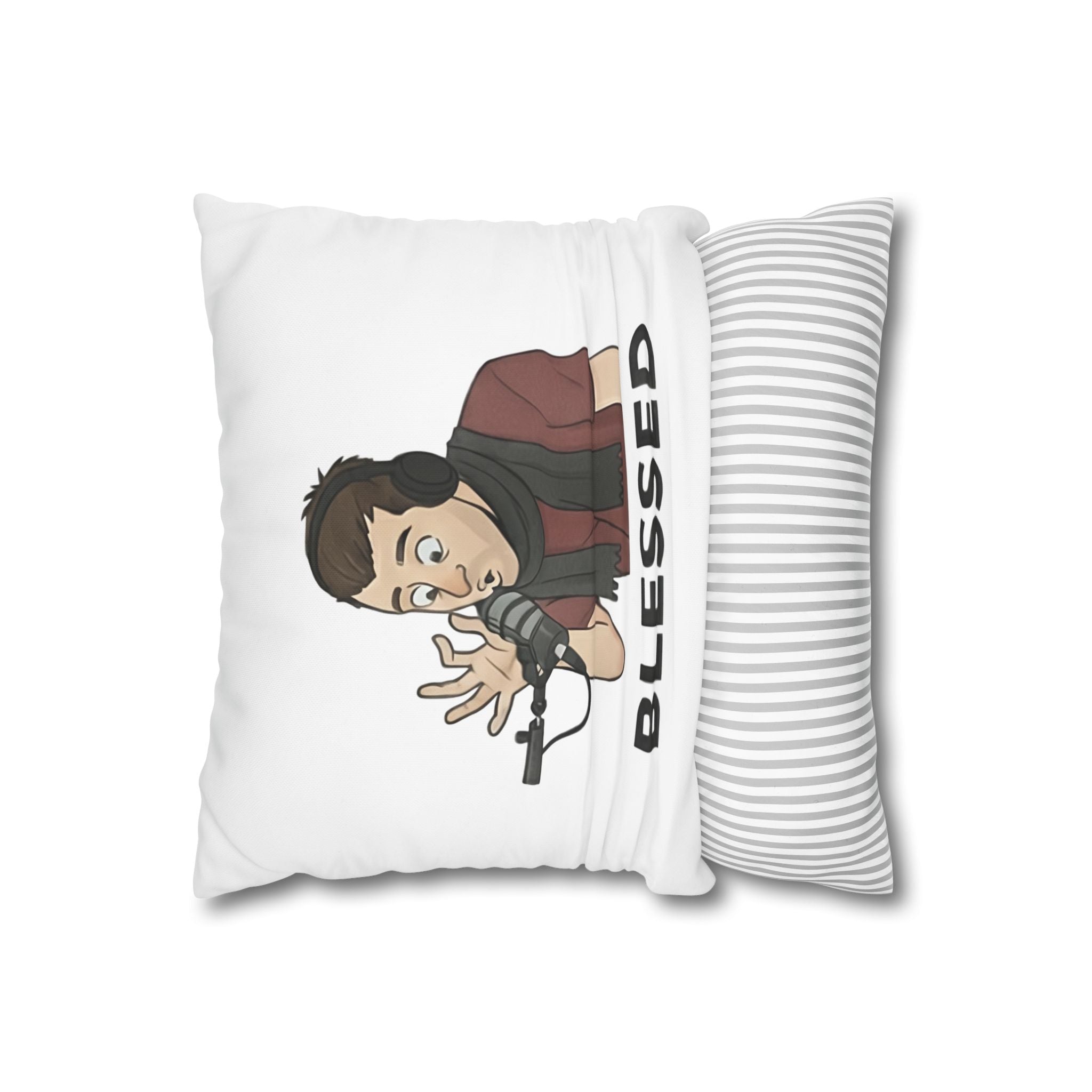 Blessed Square Poly Canvas Pillowcase